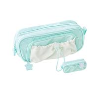 Générique Cute Pencil Case, Counting Stars Pencil Case Big Capacity, Cute Pouch Holder Drawstring Pen Case (Green)