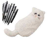 Générique Cute Pencil Case, Plush Cat Organizer, Aesthetic Pencil Case for Teen Students, Soft Plush Construction, Classroom College Office Accessory, Travel Crayon Pencils Storage