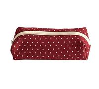 Générique Cute Pencil Case - Retro Dot Compartment, Pen Storage Organizer