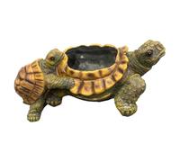 Générique Cute Planter Pots, Turtle Shape Vase, Decorative Plant Holder, Funny Garden Decor, for Table Shelf Balcony Patio Garden Porch Living Room Kitchen Entryway Use 6.3x4.72x3.15 inches