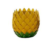 Générique Cute Planter, Scale-Like Cacti Container, 2.5x2.3 inches 3D Printed Vessel with Drainage Build, Professional Indoor Pot, Gift Ornament with Modern Style, Desk Accessory for Birthday