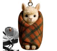 Générique Cute Plush Sheep Ornament - Soft Stuffed Animal for Kids & Adults | Detachable Ring for Versatile Display, Ideal for Home, Nursery, Office, Or for Holidays & Birthdays