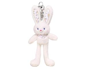 Générique Cute Rabbit Plush Pendant - Bag Decoration for Purse Tote Carry | Lightweight Stuffed Fabric with Secure Ring Attachment, Mini Bunny Key Holder, Charm for Holiday Parties Gatherings
