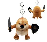 Générique Cute Stuffed Keychain, Soft Plush Collectible, 5.51x7.87 inches Puppy Doll with Sturdy Feature, Plush Accessory, Keychain Toy with Soft Material, Fun Gift for Boys and Girls