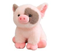 Générique Cute Swine Toy - 8 inch Soft Cuddly Pig | Pink Hog Stuffed Animal Pillow, Small Farm Creature Decor, Kawaii Nursery Present for Girls Kids Birthday Halloween Home Bedroom Sofa Car Seat