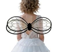 Générique Cute Wings, Cosplay Dress Up Props, Flexible Frame with Elastic Fit, Fun Bee Outfit Accessory for Costume Events, Masquerade Party Wings with Glitter Design, Theme Party Gear for Family
