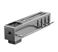 Générique Cutlery Holder - Wall Mount Storage Organizer | 30x7x5.8cm Carbon Steel and Rack with Hooks for Towels, Cups, Silverware, Spatulas, No Drill Kitchen Accessories for Efficient Organization