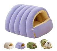 Générique Cutypet Winter Cave, Panier pour Chat Doux et Confortable, Coussin Amovible et Lavable en Peluche pour Chien et Chat (Violet, S)