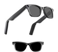 Générique Cyanvue AI Smart Glasses - 8mp Camera Glasses with Music & Call Features, AI Photography Smart Glasses with Camera, Ultra-Light Ipx65 260mah Long Standby Time Unisex (Black)