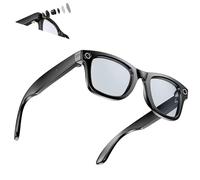 Générique Cyanvue AI Smart Glasses, 8mp Camera Glasses with Music & Call Features, Waterproof Bluetooth Connectivity, WiFi Transfer, Anti-Shake, for Men with Camera (Anti-Blue Light)