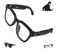 Générique CyanVue AI Smart Glasses, 8mp Camera with Music & Call Features, Bluetooth with 144 Translation, AI Real-Time Ranslation, Ip65 Dust, Anti-Blue Light Glasses (White)