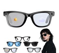 Générique CyanVue AI Smart Glasses, Smart Glasses with Camera and Bluetooth, 800W Camera & 1080P,AI Translator, Voice Assistant UV Protection,Anti-Blue Light Glasses Everyday Wear (Colour Change)