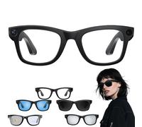 Générique CyanVue AI Smart Glasses, Smart Glasses with Camera and Bluetooth, 800W Camera & 1080P,AI Translator, Voice Assistant UV Protection,Anti-Blue Light Glasses Everyday Wear (Anti-Blue Light)