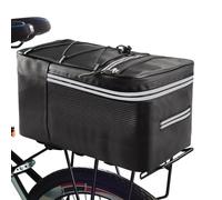 Générique Cycle Saddle Bags, Rear Rack Bag Panniers with Reflector, Waterproof E-Bike Luggage Carrier, Large Capacity Storage, Ideal for Mountain/Road Cycling, Commuting, 12L/15L Capacity