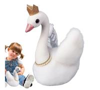 Générique Cygne Simulé - Peluche Courte en Coton PP 25x10x5cm | Cygne | Swan1 - Jouet De Décoration en Peluche Douce, Décoration De Chambre D', Collection De Cadeaux Et Utilisation