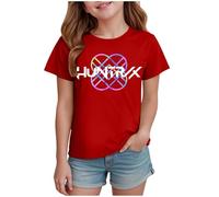 Générique D-Demon H-Hunters T-Shirt pour Filles Femme Shirts à Manches Courtes, T-shirt à Manches Courtes Enfants, Y2K Style Décontracté Manches TShirts Lâches et Confortables pour Filles
