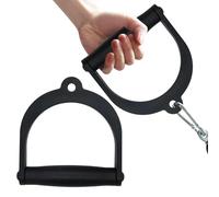 Générique D Handle, Ergonomic D-Shaped Cable Attachments for Home Gym Workouts, 2 Pack Pulley Grips, Tricep Extensions Bicep Curls Back Training, Durable Exercise Handles for Athletes and Beginners