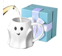 Générique da caffè di Halloween - 2,36 * 3,82 pollici in ceramica Ghostface | Tazze Ghostface per tè, latte, caffè, per uffici, scuola, dormitorio, appartamento