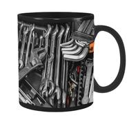 Générique Da Caffè Divertente - In Ceramica Nera Di Grande Capacità Per Tè Caffè Whisky Birra Succhi Zuppe Acqua, Ideale Regalo Originale Casa Ufficio | Multifunzione Grande Capacità