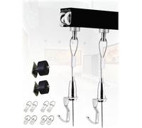 Générique D'accrochage de Tableaux au Plafond avec Crochets - Kit de Rails for Cadres, Affiches et œuvres d'art(1Hook,140cm/55.12 in)