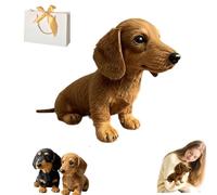 Générique Dachy 2.0 AI Powered Plush Dog,Emotional Healing on Demand Plush,Dachshund Sofa Ornaments and Decorations,The Dog for Emotional Support,The Comfort Hug You Have (Yellow)