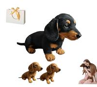Générique Dachy 2.0 AI Powered Plush Dog,Emotional Healing on Demand Plush,Dachshund Sofa Ornaments and Decorations,The Dog for Emotional Support,The Comfort Hug You Have (Black)