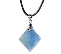 Générique Dainty Gemstone Jewelry Wire Wrapped Mineral Charm