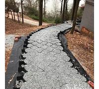 Générique Dalles stabilisatrices en Gravier - Pavés géotextiles en PEHD de 5 cm d'épaisseur pour stationnement de VR, allées de Jardin et pentes - Dalles de Sol perméables (3 x 8 m / 9,8 x 26,2 pi)