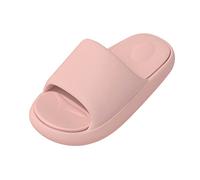 Générique Dames Couple chaussures couleur unie antidérapant nouveauté bout ouvert pantoufles été maison salle de bain plate forme pantoufles Jolies Sandales (41)