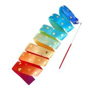 Générique Dance Ribbons for Kids - Ribbon Dancer Wand for Kids 6.56ft Long, Goodie Bags Stuffers, Heart Pattern Baton Stick Twirling for Dance Performance