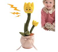 Générique Dancing Flower Toy, Portable Wriggle Singing Plush Flowers, Electric Rose Musical, Interactive Toddler Learning Activities, Rechargeable Toys for Fun and Education, Daycare, Home