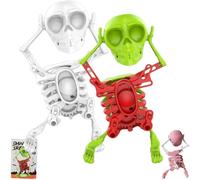 Générique Dancing Skeleton Toy, 3D Printed Taste Desk Decor Rotating Spring to Provide Power, Walkable Cute Funny for (B+C)