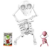 Générique Dancing Skeleton Toy, 3D Printed Taste Desk Decor Rotating Spring to Provide Power, Walkable Cute Funny for (B)