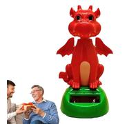 Générique Dancing Solar Powered Figures, Dinosaur Shape Swing Figures, ABS Creative Table Ornaments with Bright Colors for Bedside, Dashboard, Verandah, and Bay Window, 6x10cm