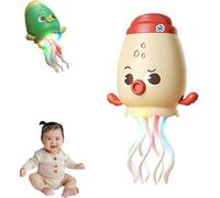 Générique Dancing Squid Toy,Electric Dancing Octopus Toy,Squid Tummy Time Toys,Funny Octopus Toys with Dynamic Sound and Light,Crazy 8-Leg Auto-Dance Octopus,Suitable for All Children (White)