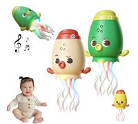 Générique Dancing Squid Toy,Electric Dancing Octopus Toy,Squid Tummy Time Toys,Funny Octopus Toys with Dynamic Sound and Light,Crazy 8-Leg Auto-Dance Octopus,Suitable for All Children (2PCS Green)