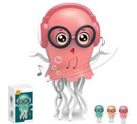 Générique Dancing Squid Toy, Magic Dancing Octopus Toy, Automatic Evasion Crawling Octopus, with Music and Light (Pink)