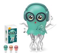 Générique Dancing Squid Toy, Magic Dancing Octopus Toy, Smart Tentacle Explorer, with LED Light and Music, Crawling Dancing Automatic Obstacle Sensor (Green)