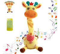 Générique Dancing Talking Giraffe Toy, Glowing Musical Giraffe, Stuffed Animal Toy Repeating What You Say, Interactive Musical Plush, with Adjustable Volume Function, with 60 Children's Songs (1pcs)