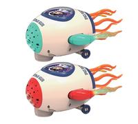 Générique Dancing Toy - 21.2cm Rechargeable Rocket Music Doll for Kids, Family with Fun Entertainment Function, Dancing Figure for Festival, Indoor Holiday, Home, Table, Event, Party, Boys and Girls