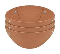 Générique Dangling Basket Liners, Round Planter Liner, Set of 3 Reusable Garden Supplies, Thicken Replacement Inserts for Avoid Bird Nesting, Natural Fiber Liner for Hanging Pots Patio Balcony Use