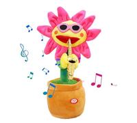 Générique Danse Sunflower Plush - Parler des Fleurs Répétitives, Décoration De Chant Ludique, Jouet De Divertissement Interactif Éclatant | Coup De Cadeau d'anniversaire Favor