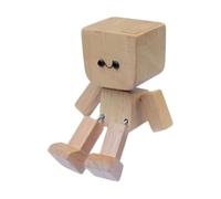 Générique Dash Decor, Car Item, Shaking Wooden Man with 3.15x1.57 inches, Magnetic Figurine for Interior Styling, Camping, Work Commutes, School Trips, Beach Travel, Hiking Drives