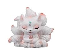 Générique Dashboard Decorations, 7.5x5.5x7.5cm Cute Resin Good Luck | Sturdy Automotive Emotional Nine-Tailed Fox Dash Ornaments - for Women Girls Vehicle Truck RV Home Office Desktop Shelf Cabinet