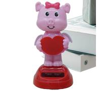 Générique Dashboard Ornament - Cute Solar Dancing Animal Toy | Bobbļèhead Ornament | Decorative Animal Dashboard Ornaments | Eco-Friendly Solar Powered Car, Office & Home Decoration