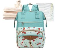 Générique Daycare Baby Bag - 14.96 Inches Diaper Bag Organizing Pouches Set Waterproof Canvas Pouch, Baby Bags Organizer, Beige Brown Unisex Design Black Nylon, Daycare and Travel Use