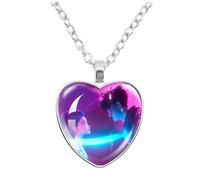 Générique DDemons HHunters Collier Hun Trix Ru Mi sa Ja Boys de Rpy Ti Ger K-Pops D-Demons H-Hunters Merch Heart Pendants Collier Accessoires pour les fans Pendentif Coeur Love