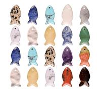 Générique De 20 breloques en cristaux délicats en forme de poisson, colorées pour des projets créatifs, breloques pour collier en forme de poisson