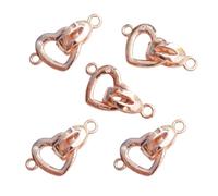 Générique De 5 fermoirs en Laiton, Attaches de Bijoux multifonctionnelles, fermoirs Pliables, Extensions de chaîne de Pull, Fermoir pour Accessoires de chaînes de Pull