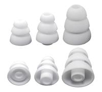 Générique De 6 Embouts d ' Oreille universels en Silicone de 3.8mm avec Conception à Triple Bride pour l ' Isolation du Bruit et améliorant l ' Embout d ' Oreille en Silicone pour Les Basses